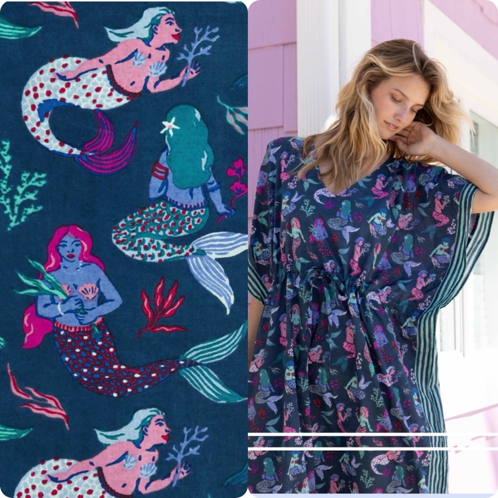 Printfresh Blue Mermaid Swim Coverup